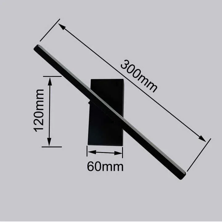 مصباح جداري داخلي LED مودرن 6 وات 330 قابل . Modern 6W 330 Rotatable LED Indoor Wall Lamp with