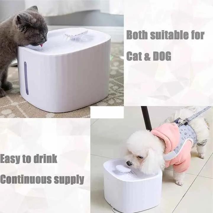 الحيوانات الأليفة القط نافورة الماء التلقائي القط . Pet Cat Water Fountain Automatic Cat Water