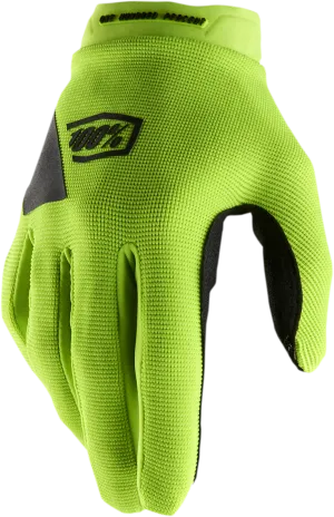 100% Women's Ridecamp Gloves - Fluo Yellow/Black - Small 10013-00006