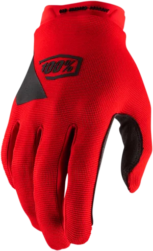 100% Youth Ridecamp Gloves - Red - Medium 10012-00005