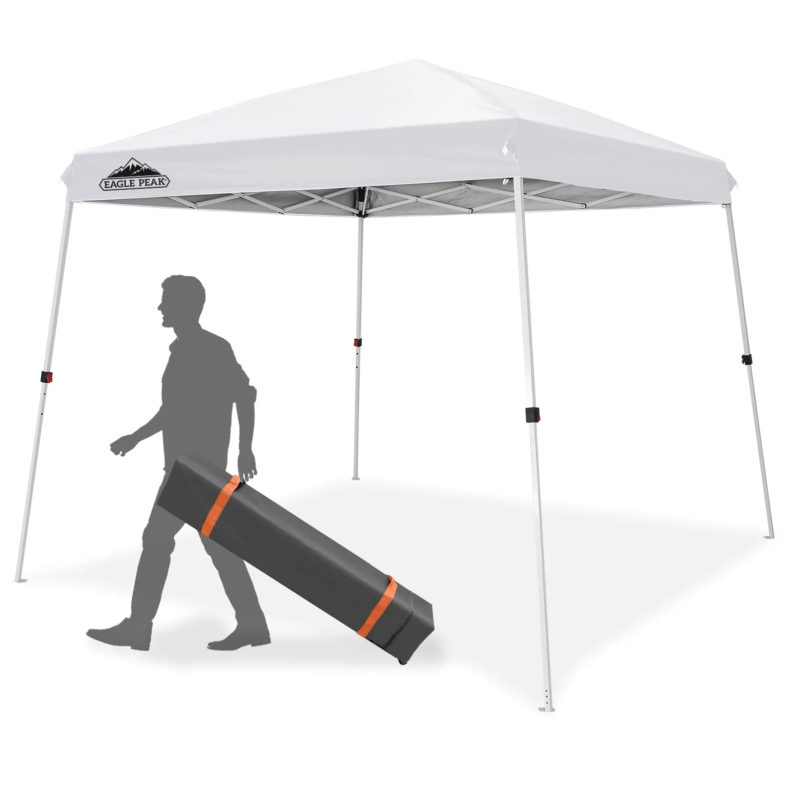 10x10 Slant Leg Up Canopy, 8x8 Top 10x10 Base
