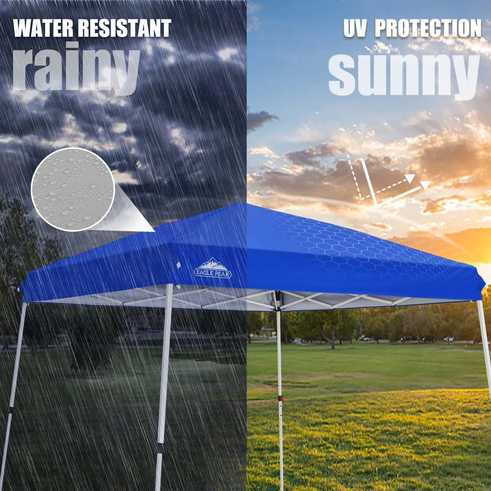 10x10 Slant Leg Up Canopy, 8x8 Top 10x10 Base