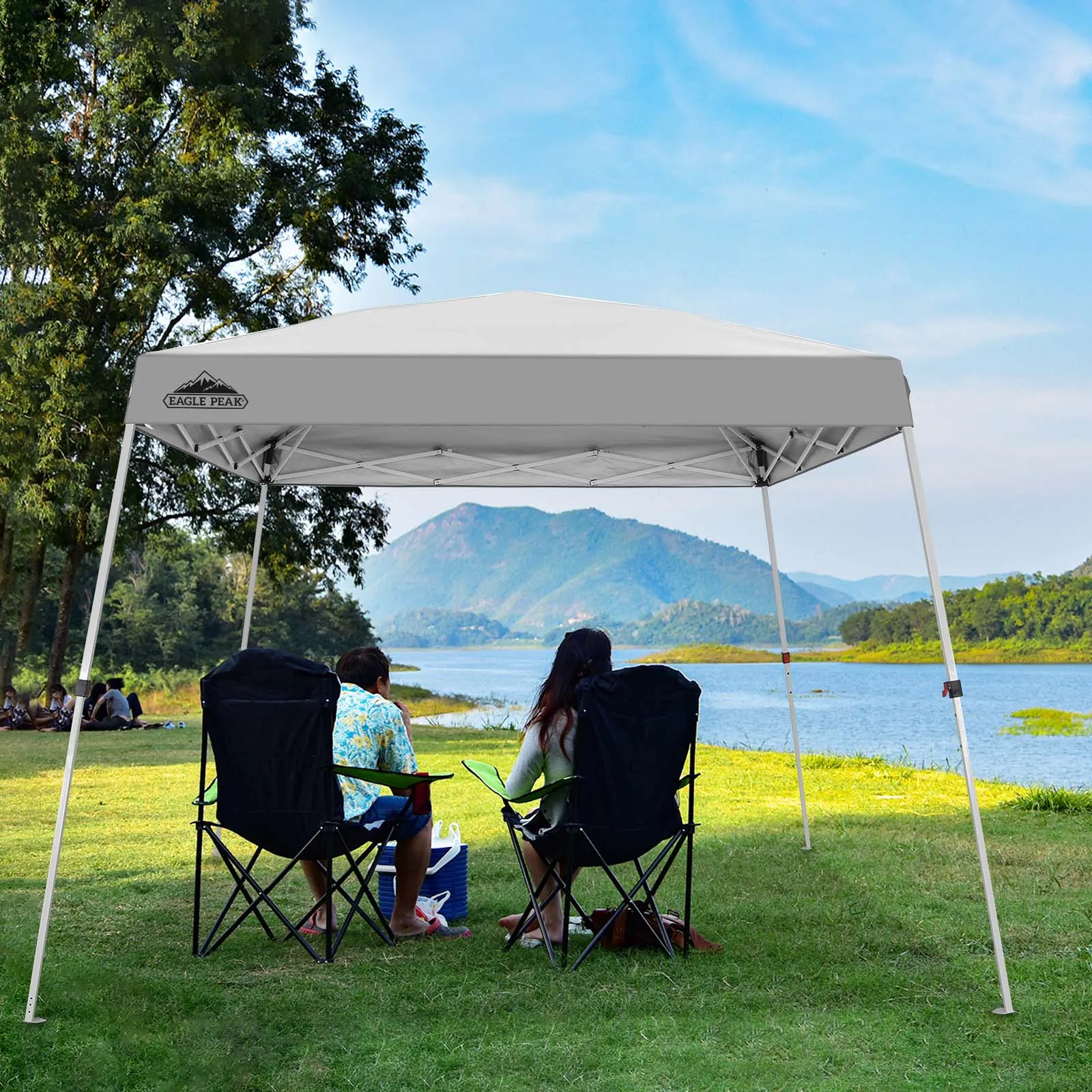 10x10 Slant Leg Up Canopy, 8x8 Top 10x10 Base