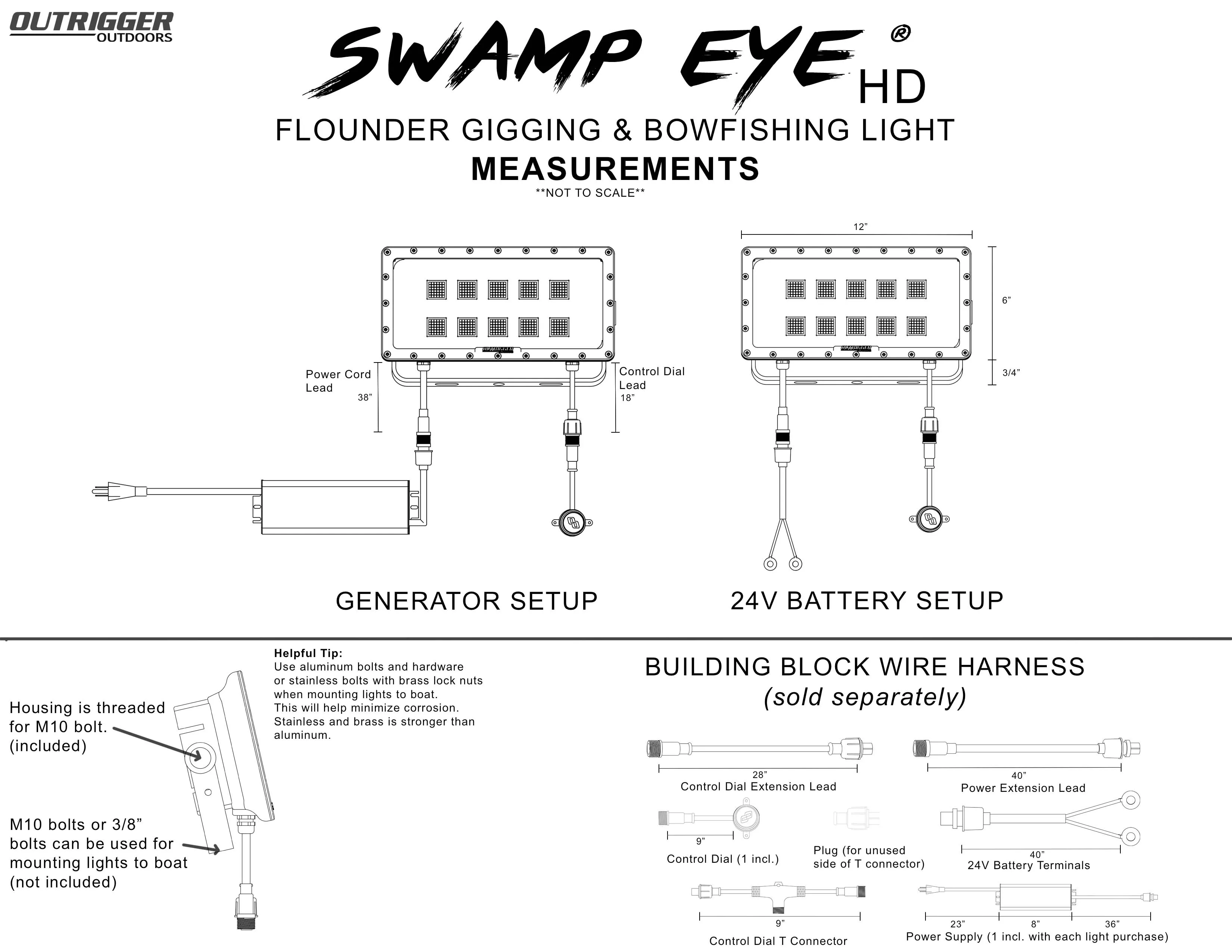 160W Swamp Eye HD Bowfishing Light