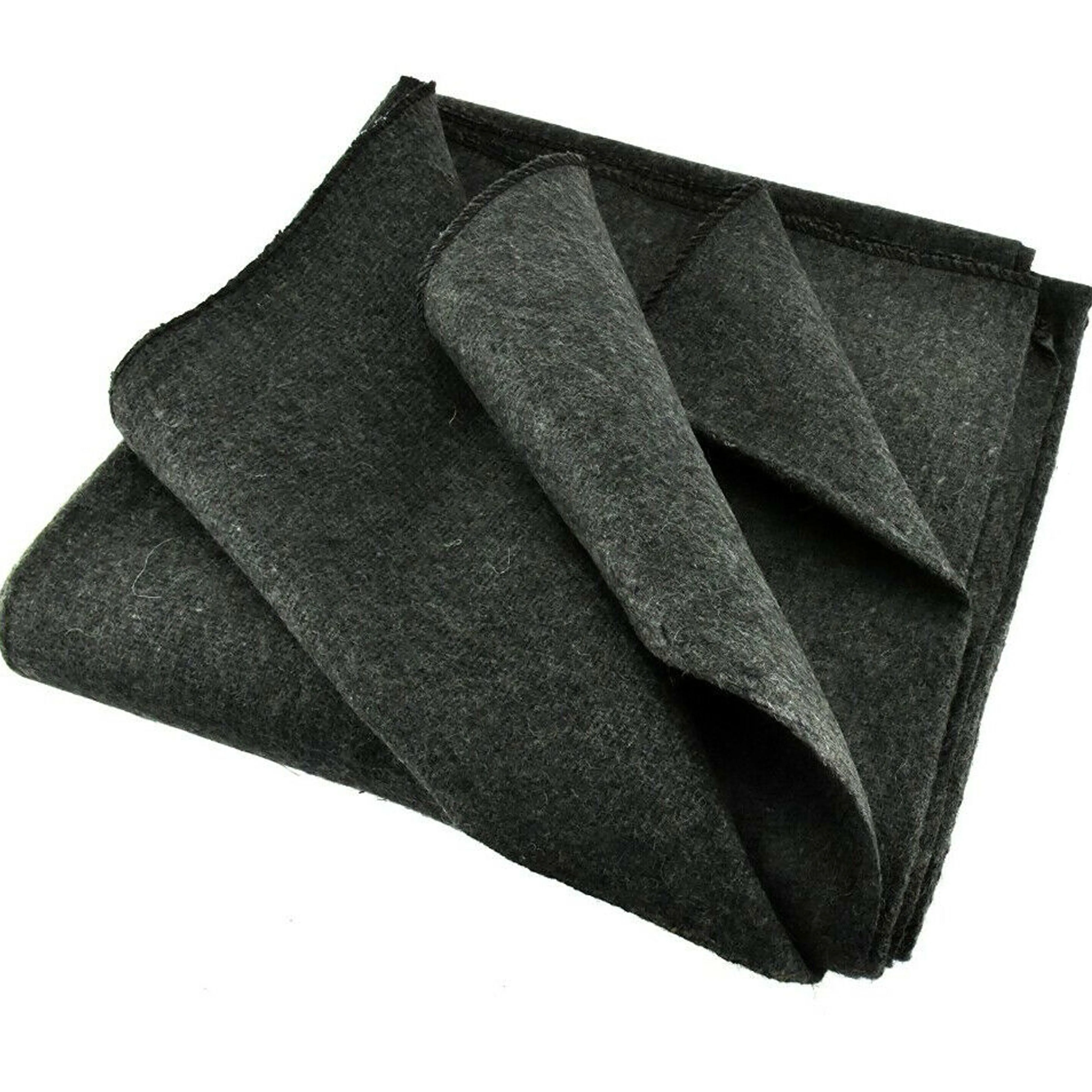 2 Pc Large 2lb Wool Blanket Outdoor Warm Military Emergency Survival Camping 80"