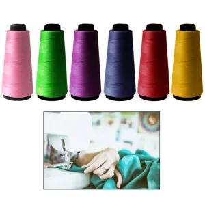 2 Spools Bright Colors Sewing Thread 1000 Meters 3280 Feet Sew Fabric Upholstery
