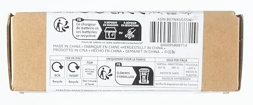 Amazon Basics Rechargeable AA Batteries, 24-Count, 2000 mAh, NiMH, Recharge up to 1000x Times, Pre-Charged