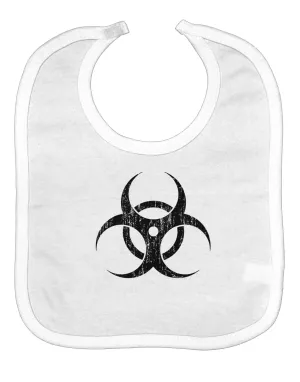 Biohazard Symbol -  Vintage Apocalypse Baby Bib