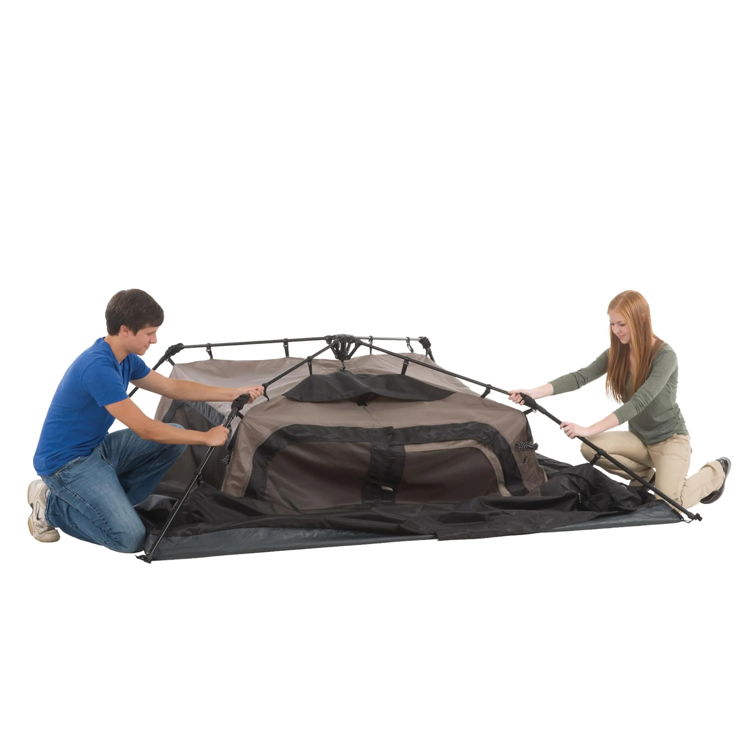 Coleman Instant Tent with 1-Minute Setup, 4-Person Tent with Pre-Attached Poles, Air Vent, & Carry Bag