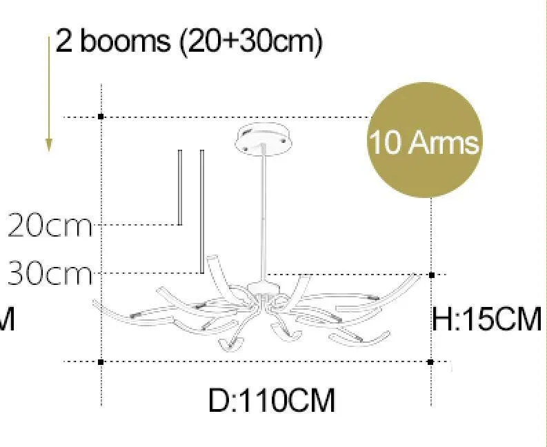 Finished Modern Led Ceiling Lights  Adjustable Led Ceiling Lamp