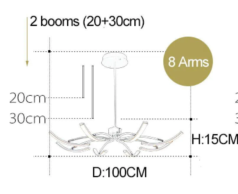 Finished Modern Led Ceiling Lights  Adjustable Led Ceiling Lamp