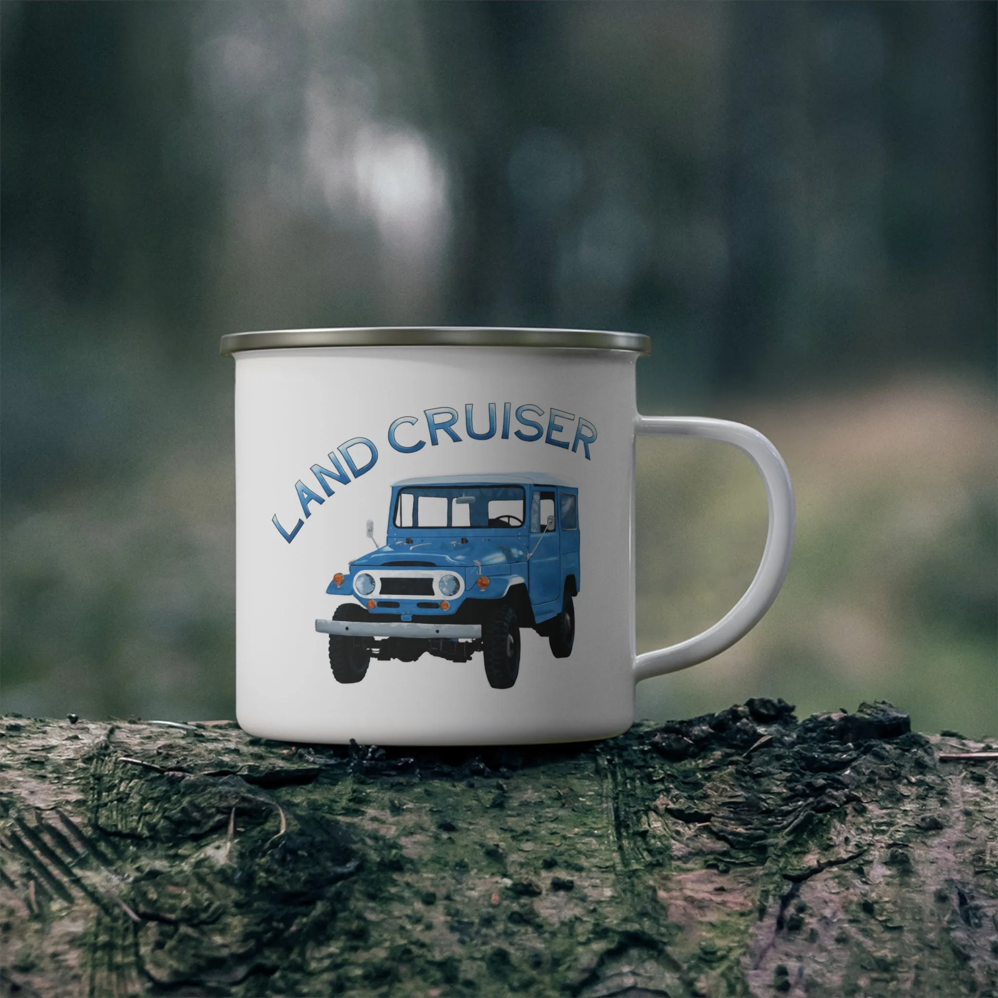 FJ40 Land Cruiser Enamel Camping Mug - Reefmonkey Artist Ren Hart