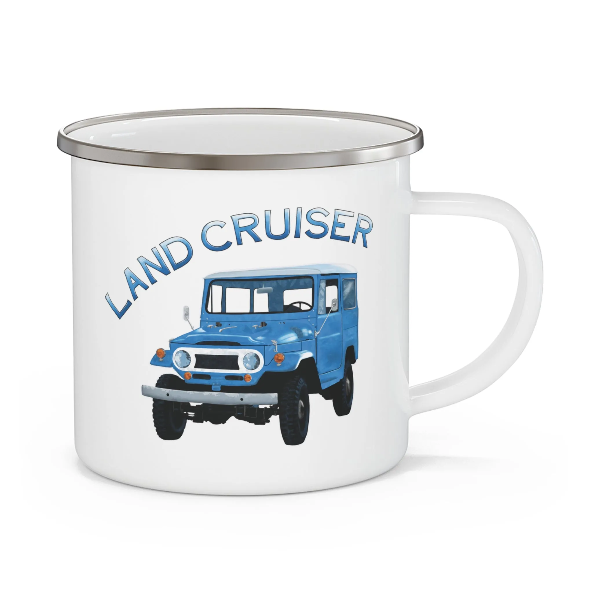 FJ40 Land Cruiser Enamel Camping Mug - Reefmonkey Artist Ren Hart