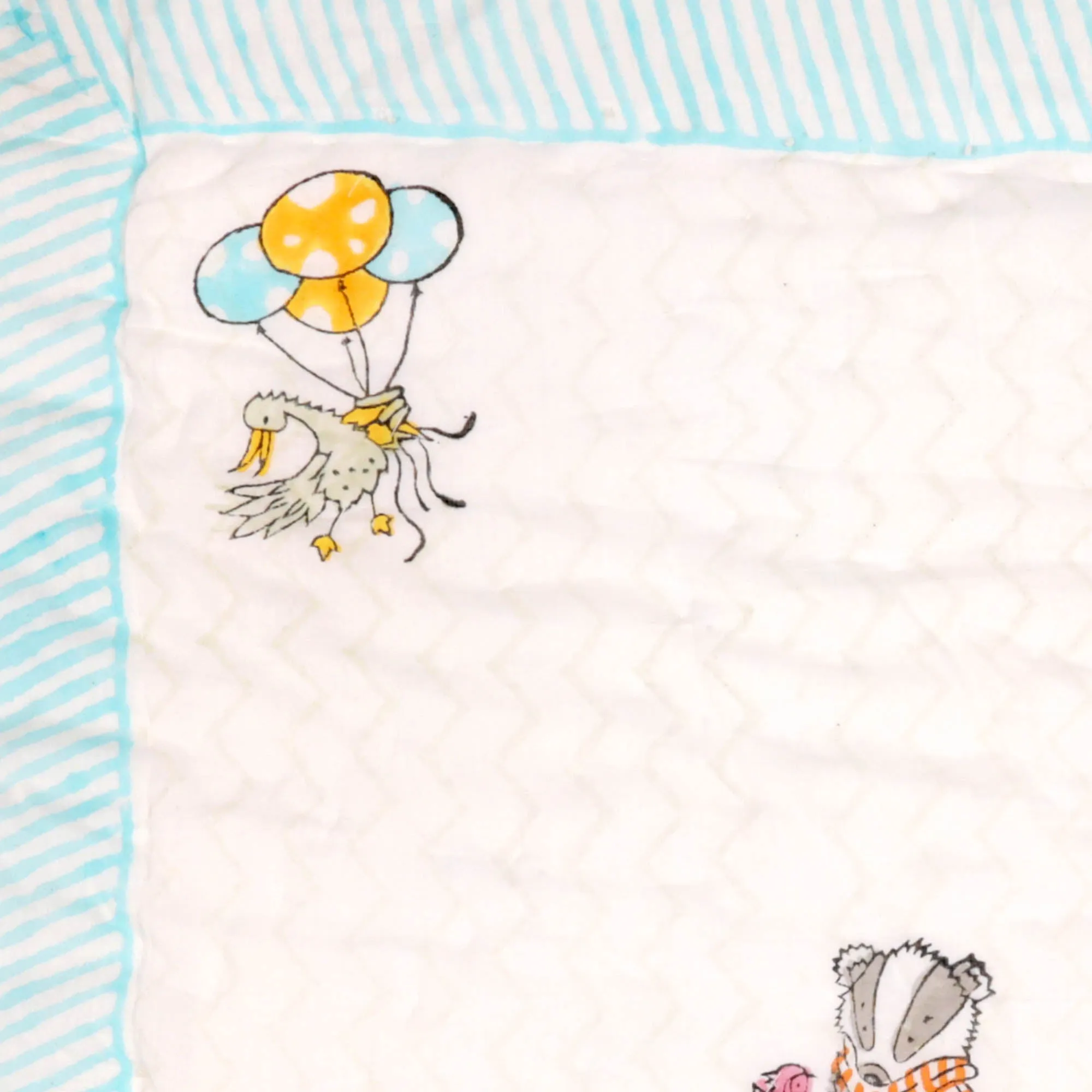 Kicks and Crawl - Bears & Ballons Quilted Thick Blanket