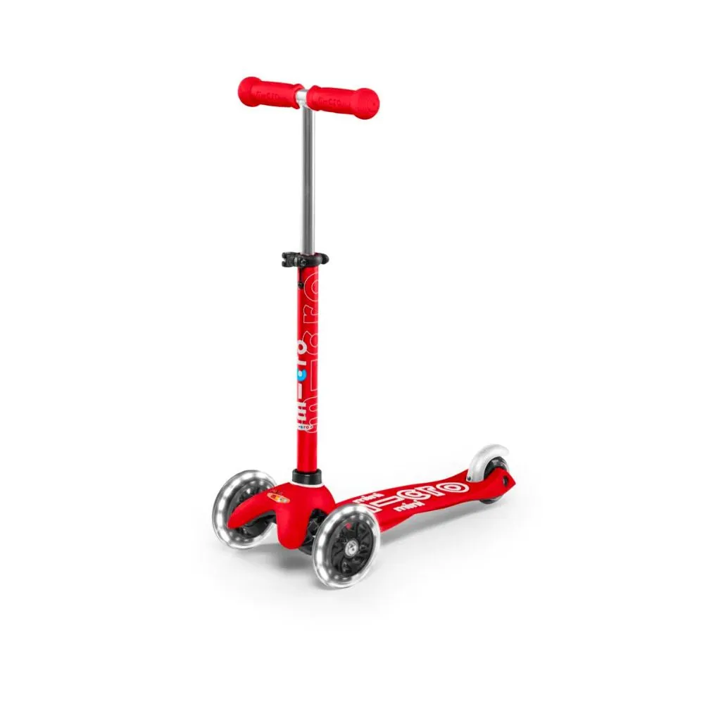Mini MICRO Deluxe LED Kickboard - Red