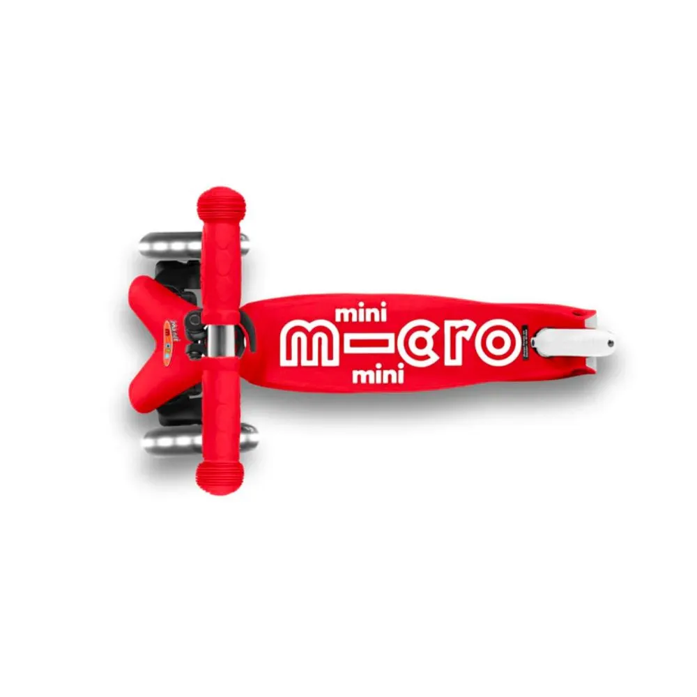 Mini MICRO Deluxe LED Kickboard - Red