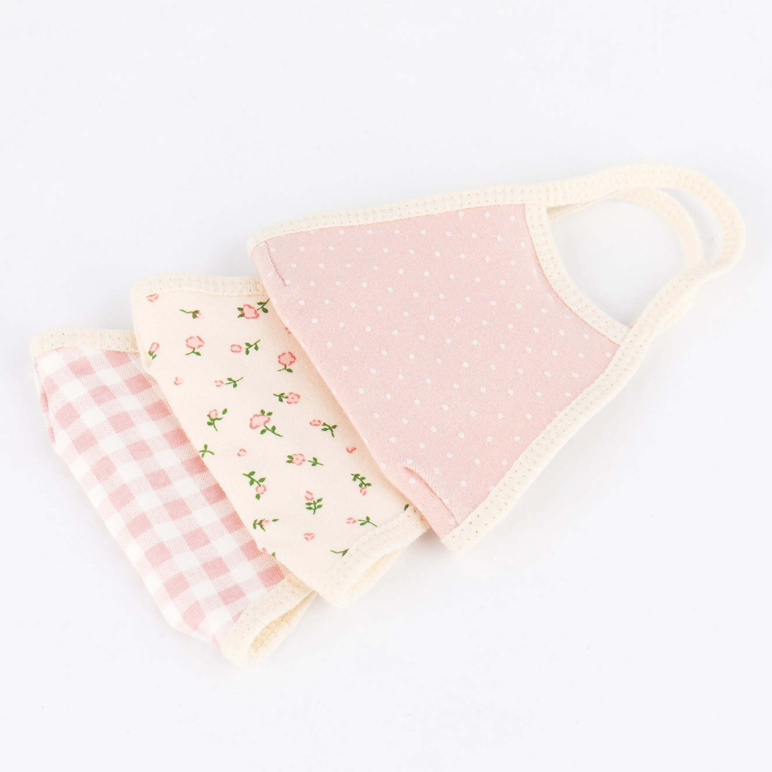 Mom   Me Floral Face Mask Set with Filter Pocket [Set of 3]