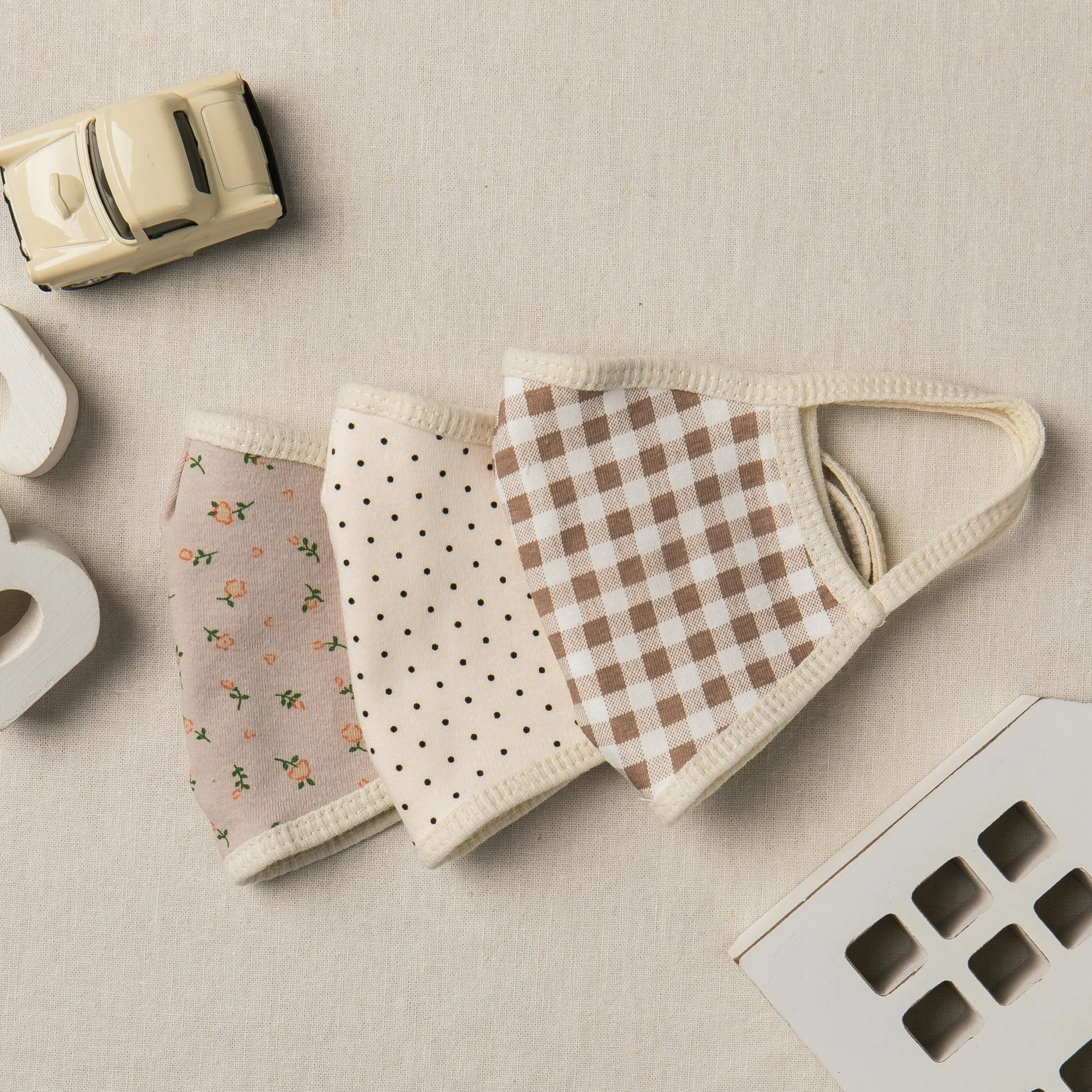 Mom   Me Floral Face Mask Set with Filter Pocket [Set of 3]