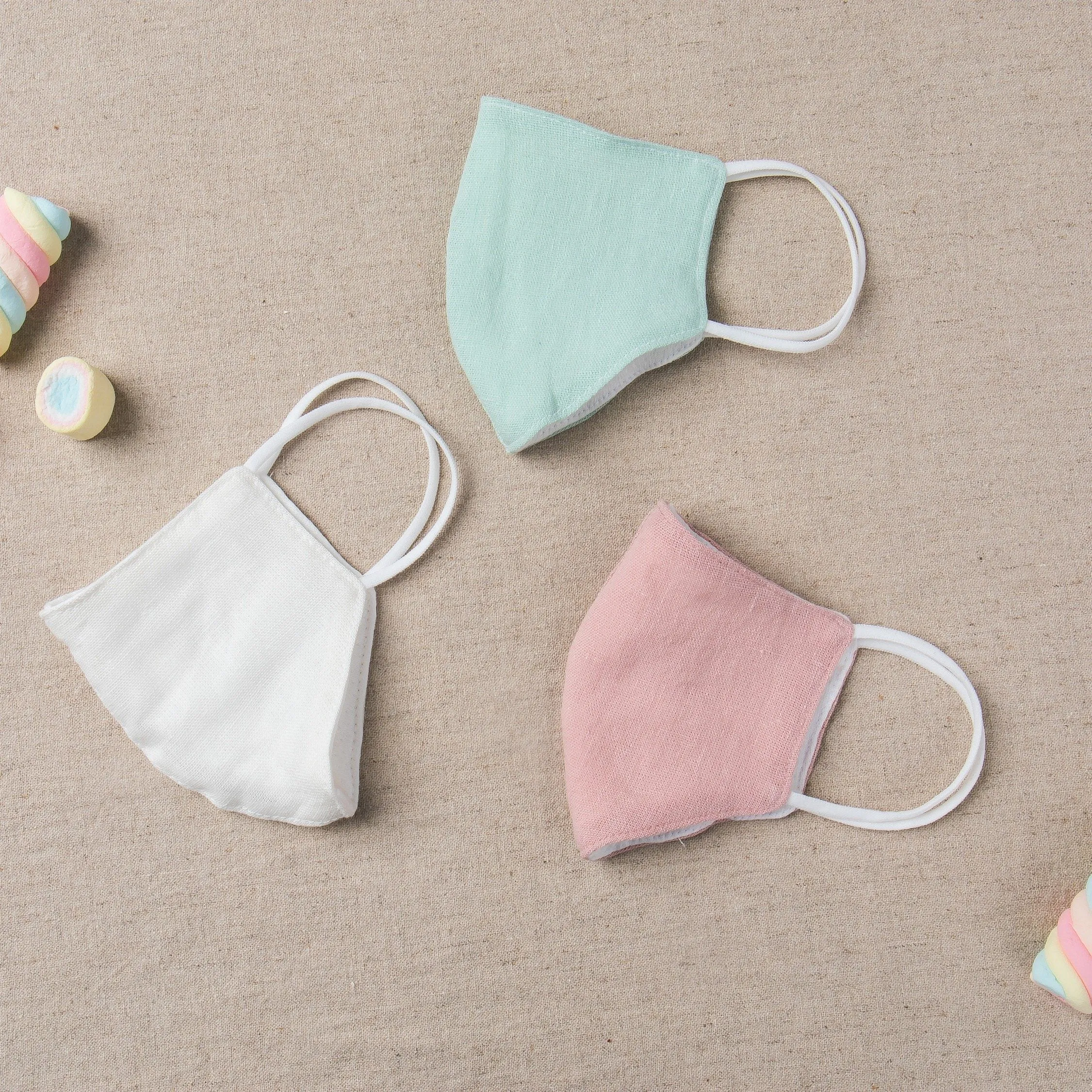 Mom   Me Summer Pattern Face Mask Set with Filter Pocket [Set of 3]