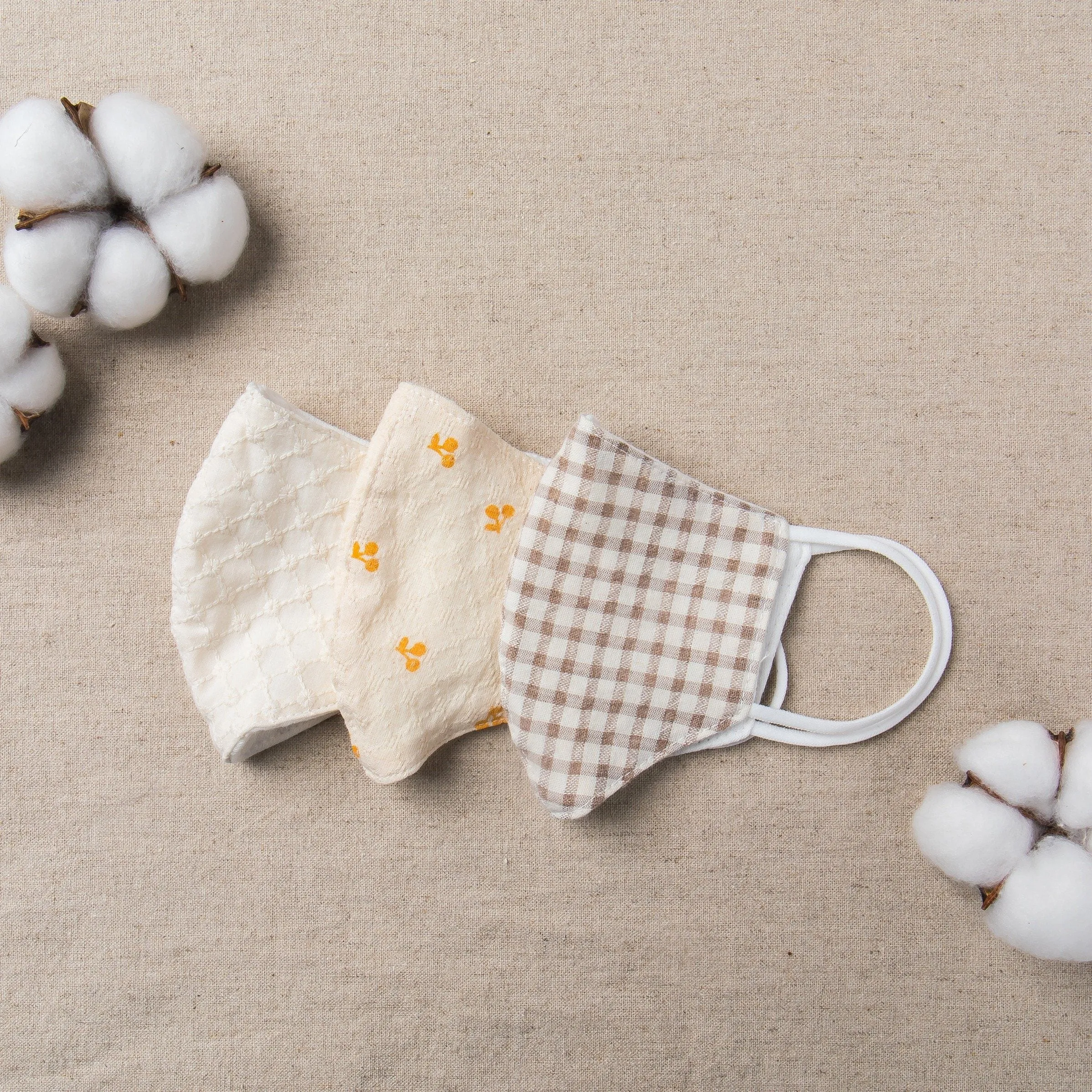 Mom   Me Summer Pattern Face Mask Set with Filter Pocket [Set of 3]
