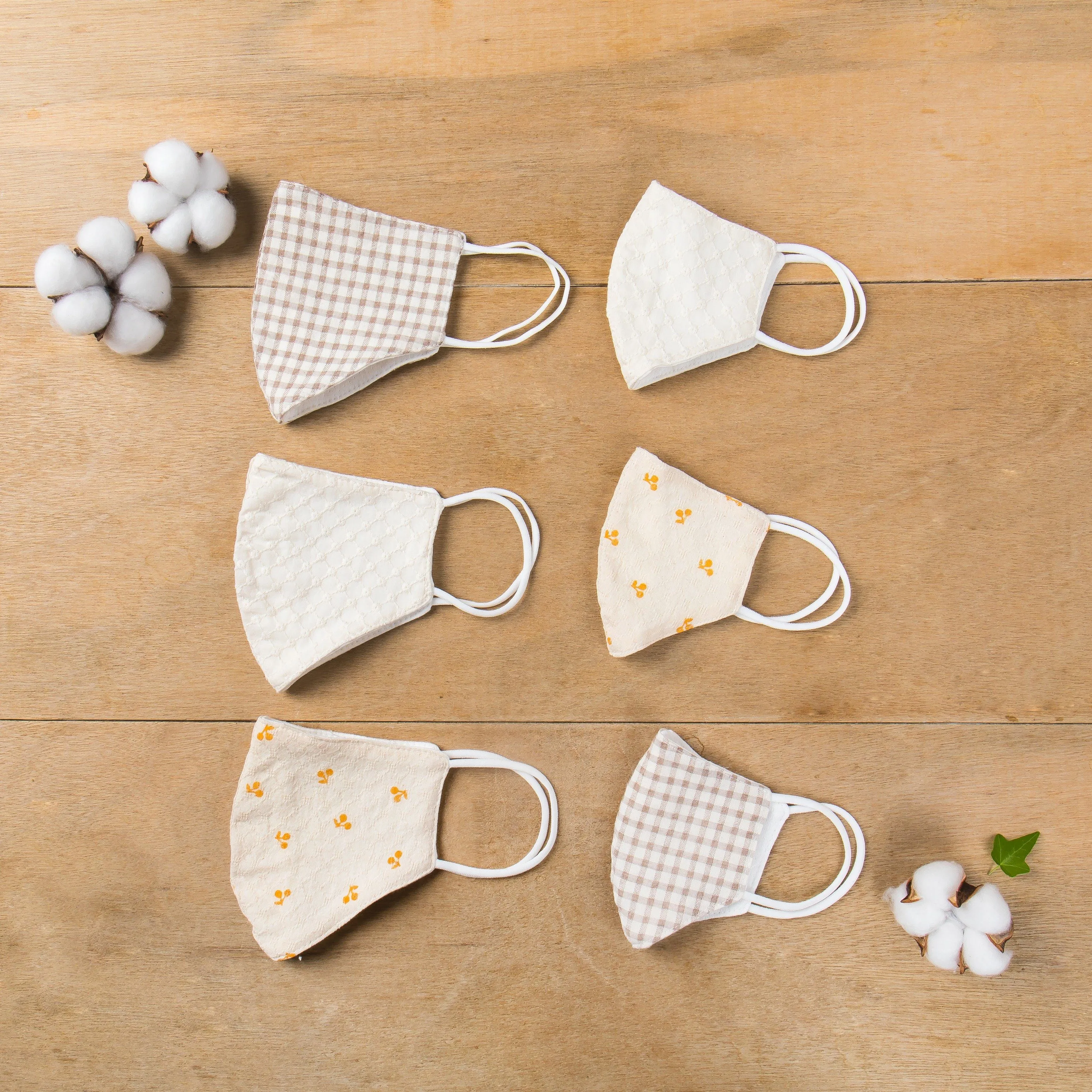 Mom   Me Summer Pattern Face Mask Set with Filter Pocket [Set of 3]