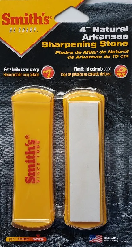 Smith's 4" Natural Arkansas Sharpening Stone 50556