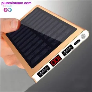 Solar 30000mah Power Bank External Battery 2 USB LED