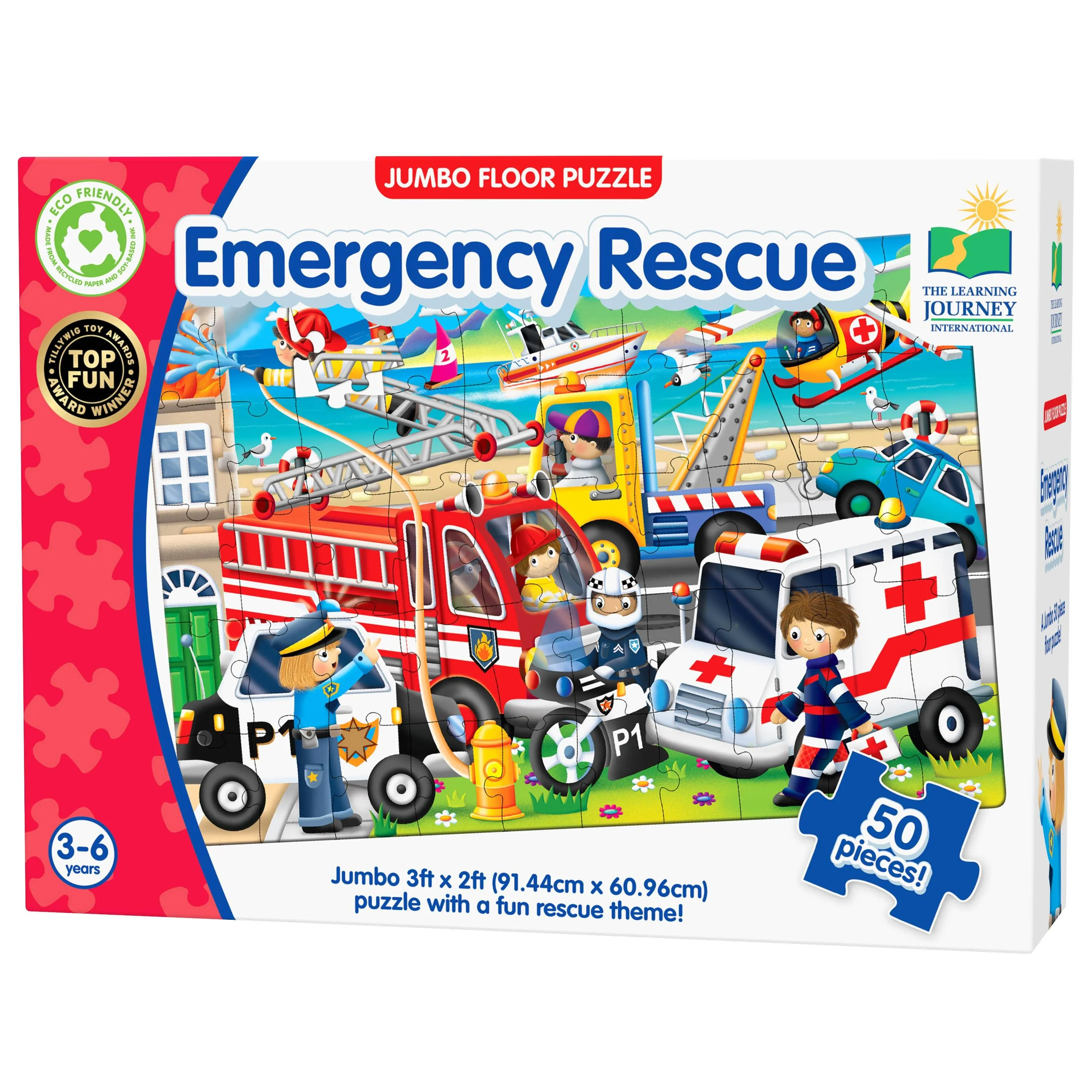 The Learning Journey - Jumbo Floor Puzzles - Emergency Rescue