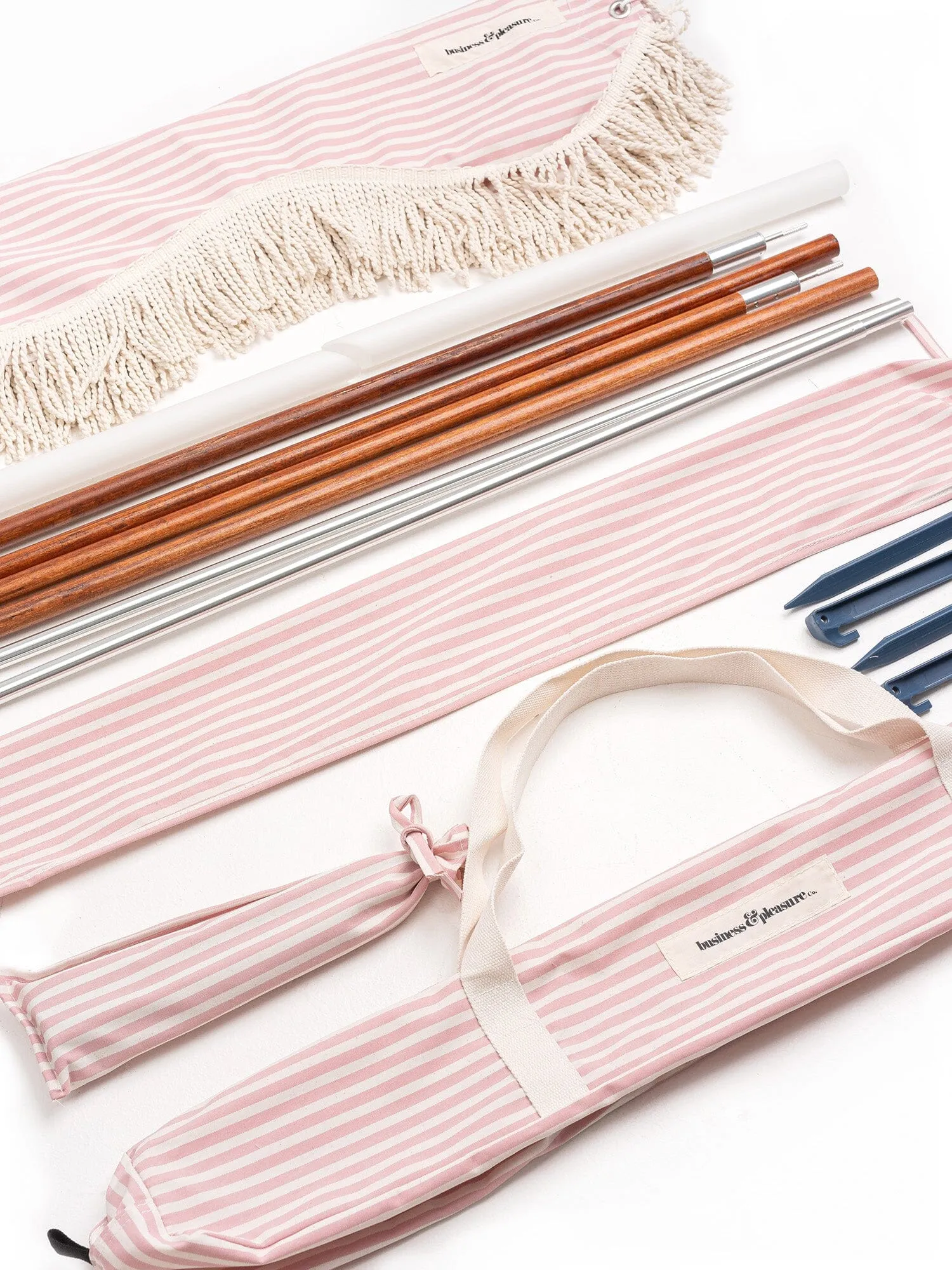 The Premium Beach Tent - Lauren's Pink Stripe