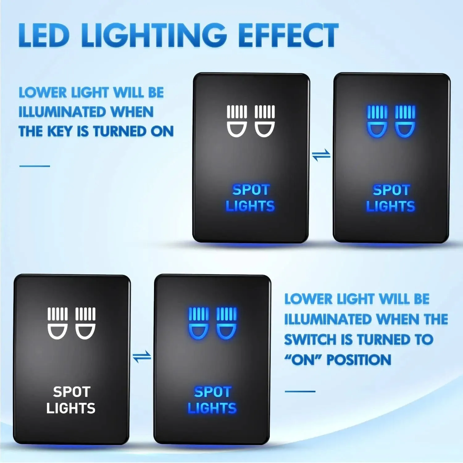 Toyota Spot Lights Push Button ON/Off Small Switch