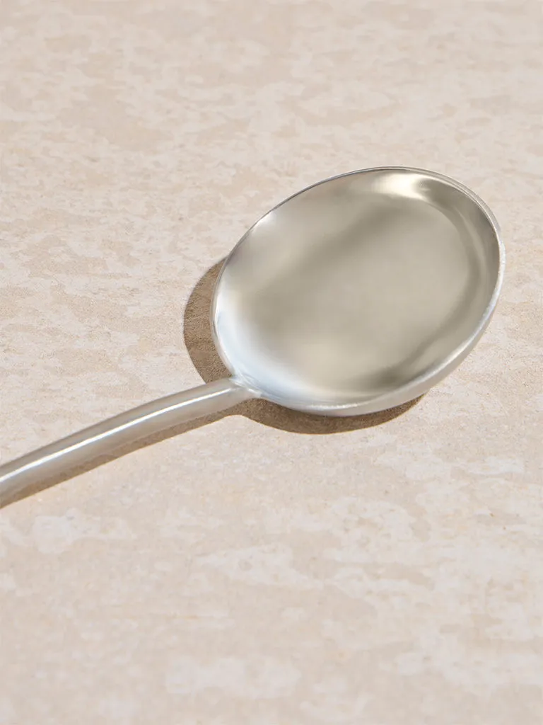 Westside Home Silver Ladle with Wooden Handle