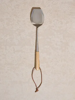 Westside Home Silver Spatula with Wooden Handle